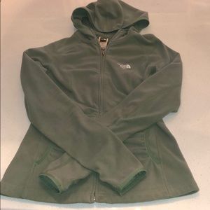 The North Face Green Fleece Zip Up